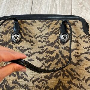 Brighton Large Tapestry and Leather Tote / Travel Bag